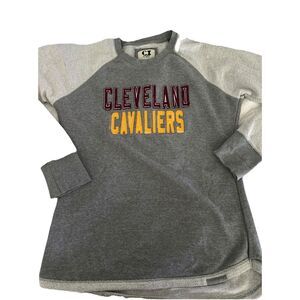 Cleveland Cavaliers CI‎ Sports Stitched  Patch  Sweatshirt Women Youth XL  Gray